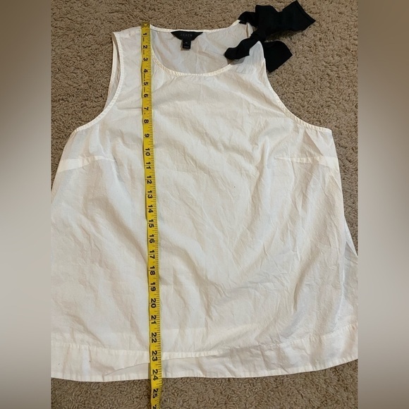 J Crew Size 10 sleeveless bow top - Picture 3 of 5